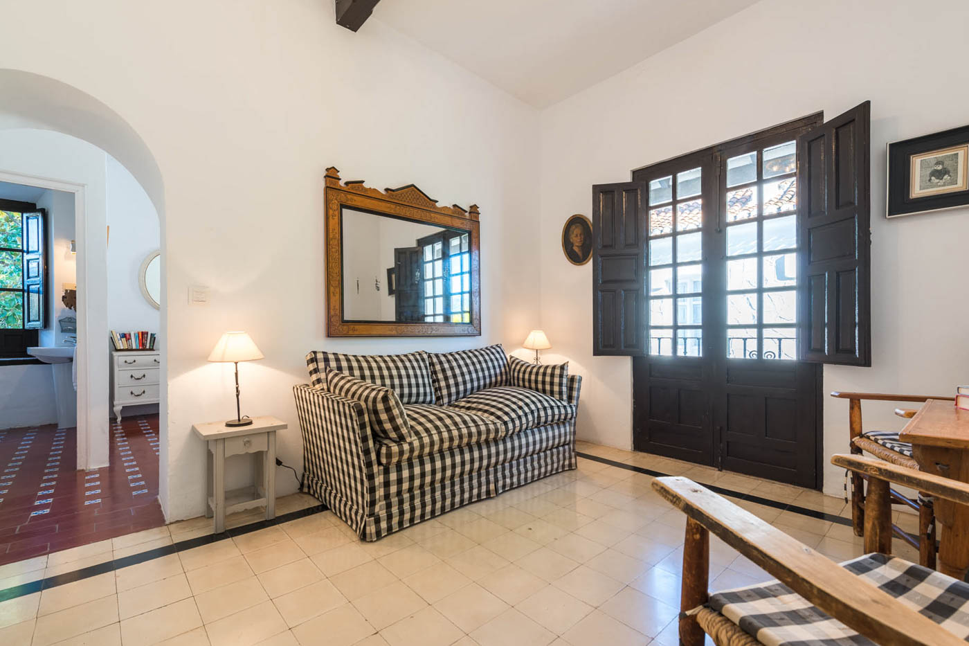 Large bedroom with balcony